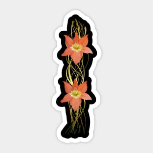 Amarylis - tropical flower - blooms in Africa Sticker